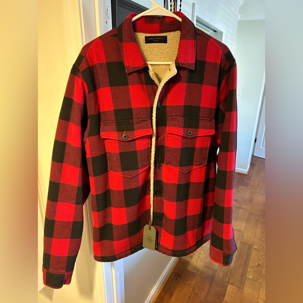 All Saints Men’s Sherpa Lined Claypool Jacket.
